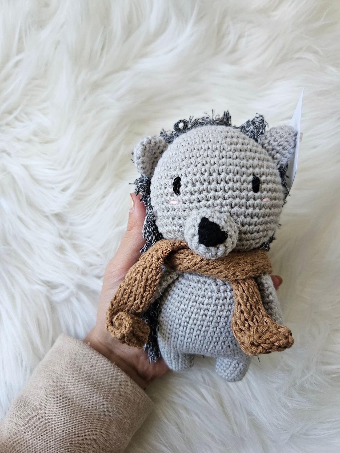 Cotton Crochet Hedgehog Doll