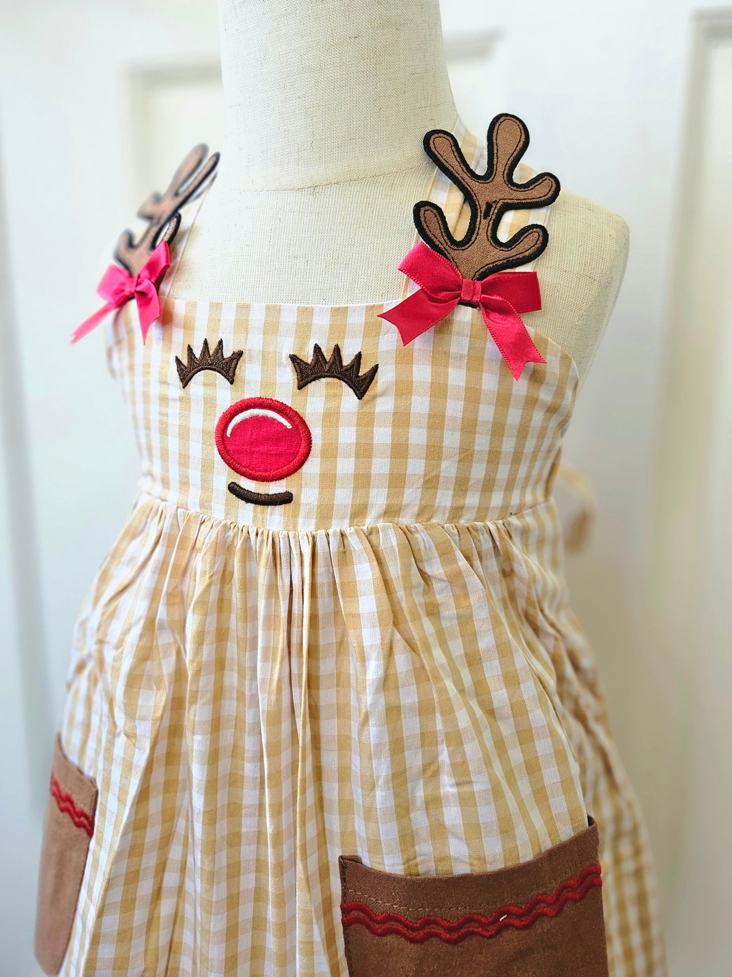 Lil Reindeer Girls Christmas Dress