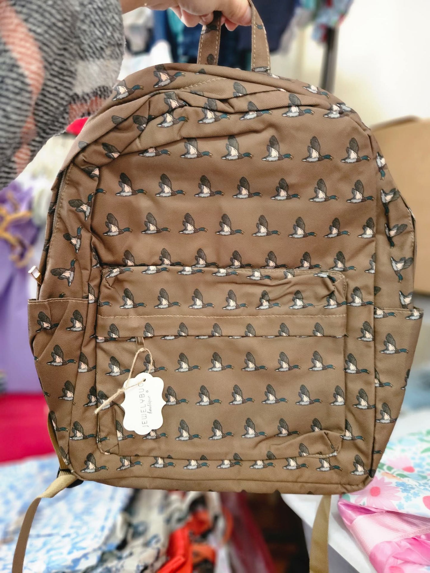 Brown Mallard Boys Backpack