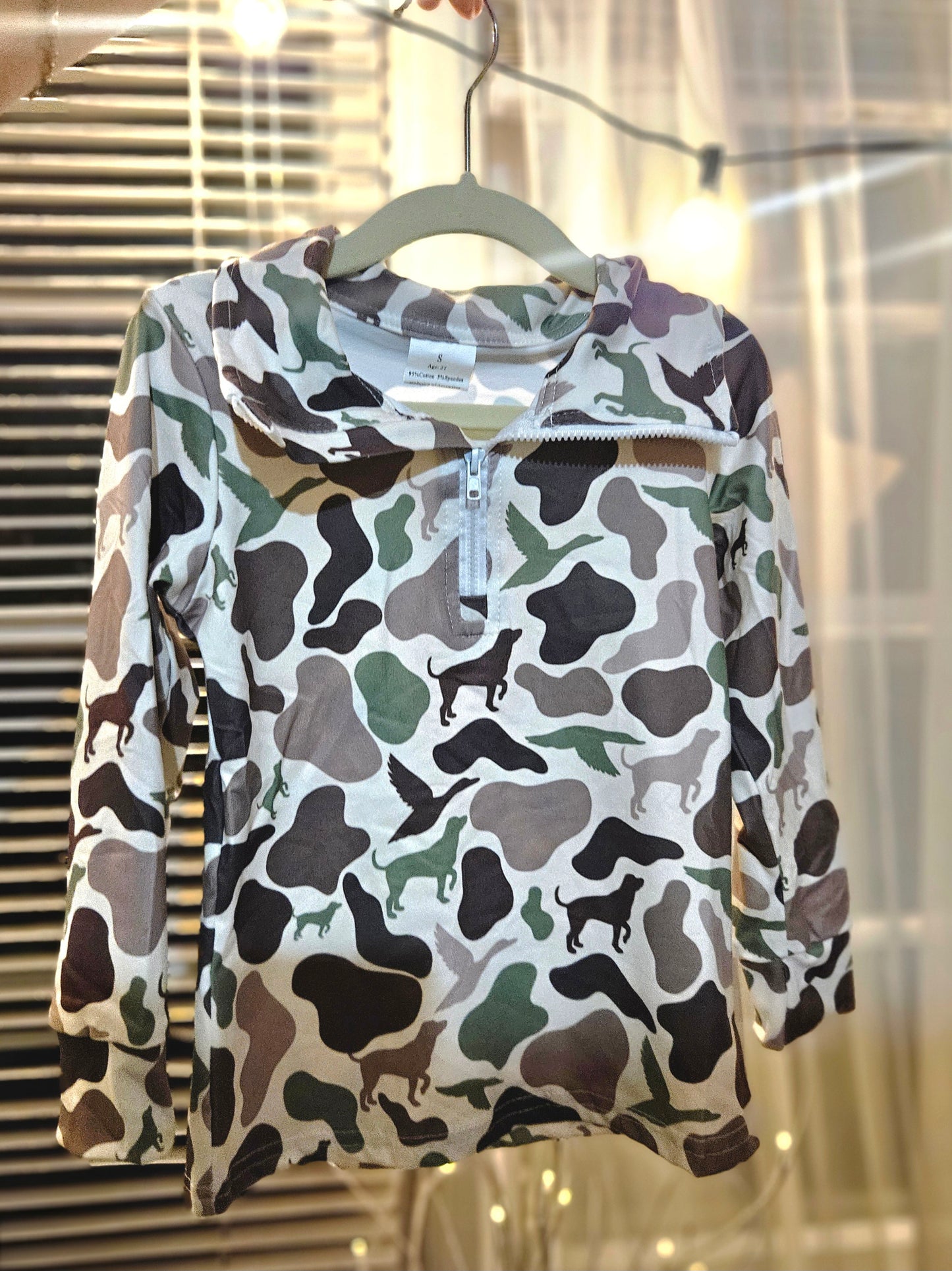 Boys Hunting Camo Pullover