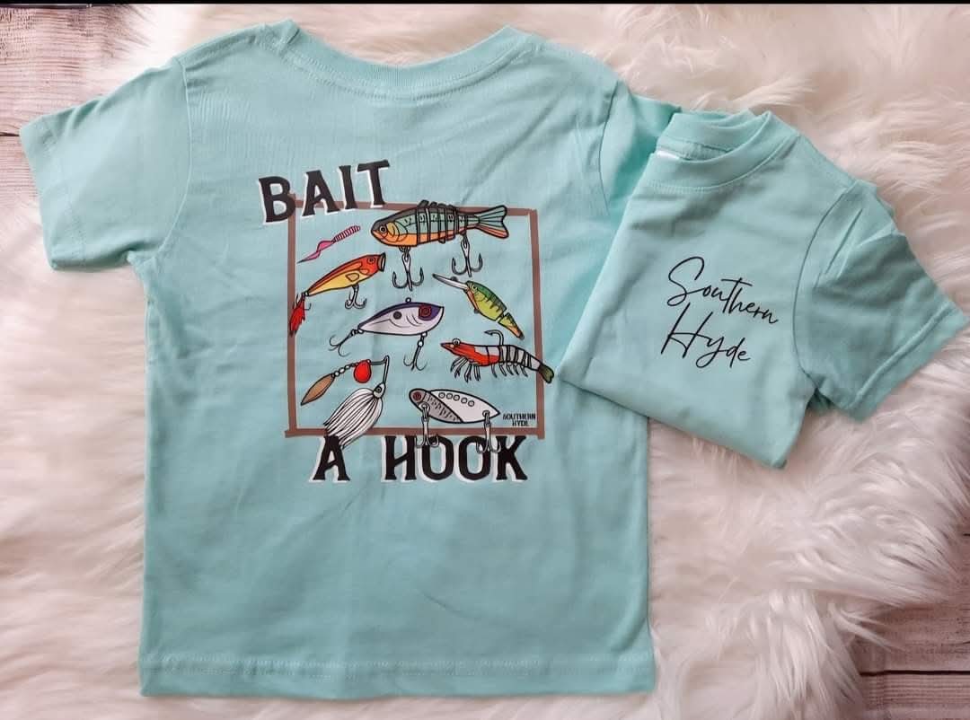 "Bait a Hook" Boys Southern Hyde Tee