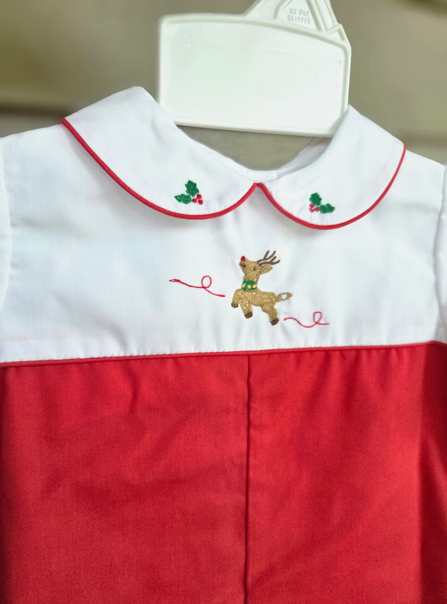 Boys Reindeer Vintage Style Romper