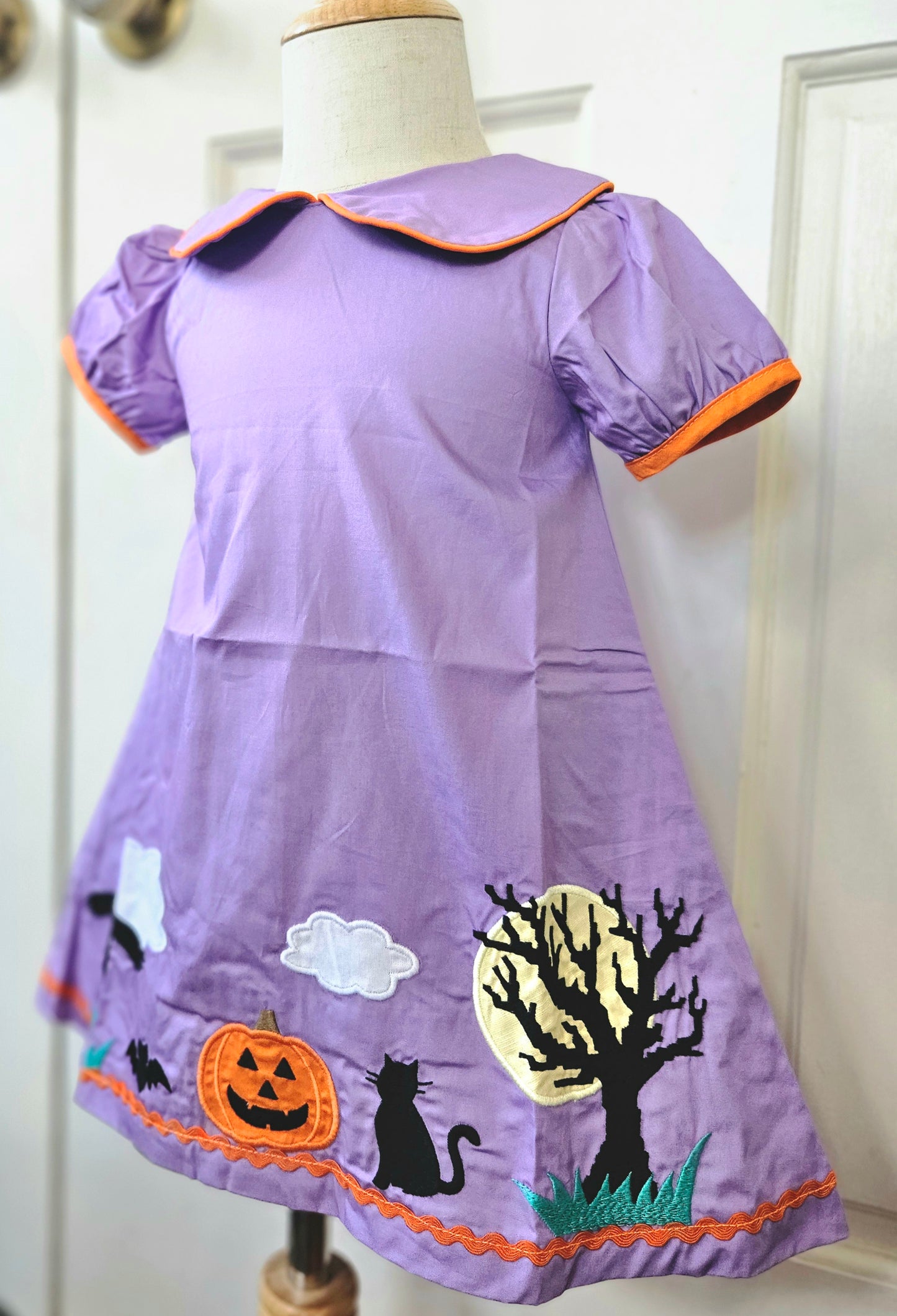 Lavender Embroidered Halloween Dress