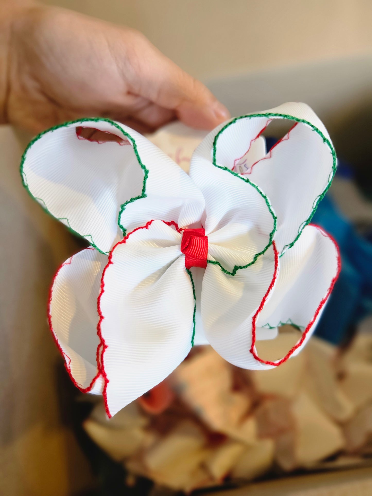 Christmas Trim Clip Bow