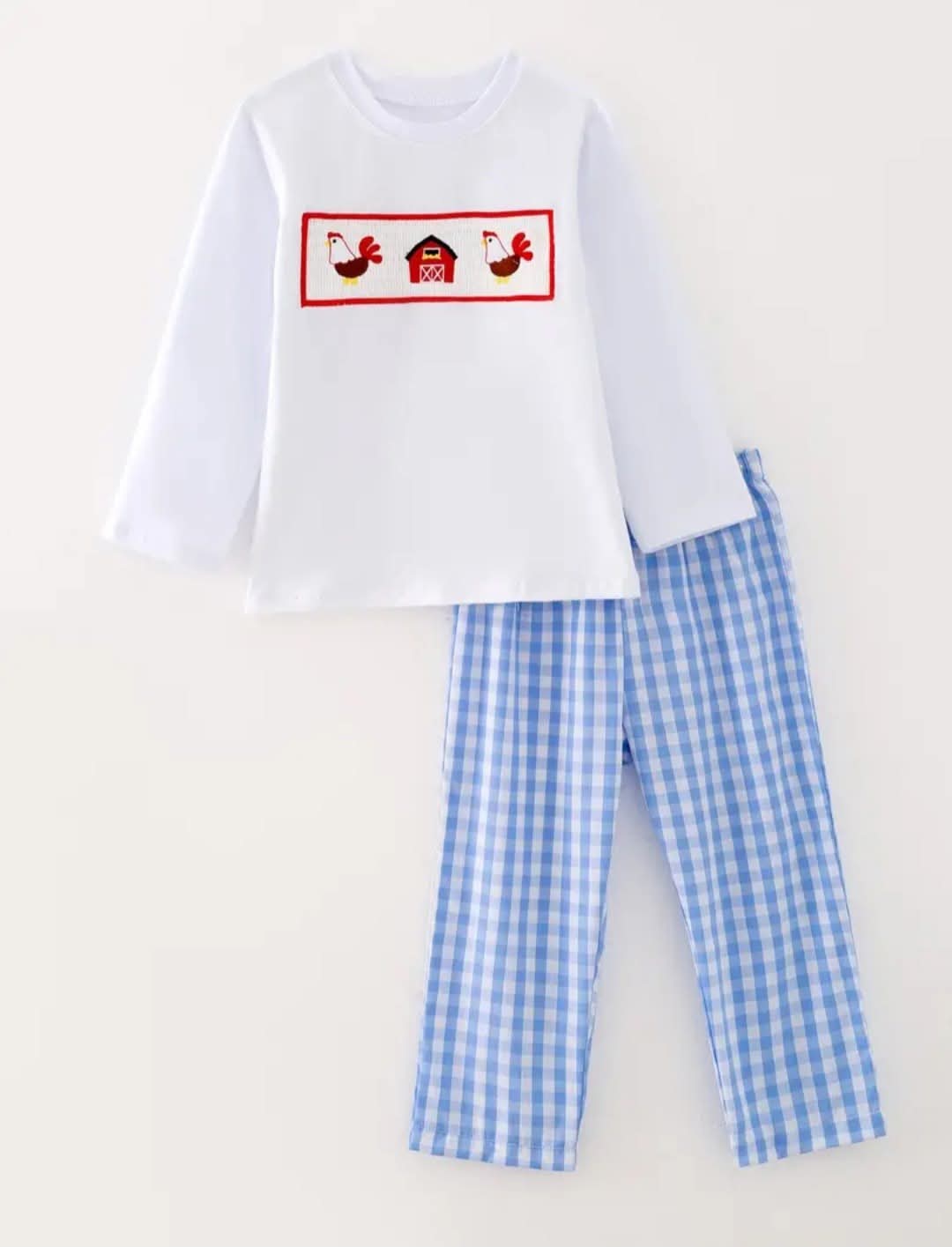 Chicken Smock Boy's Set