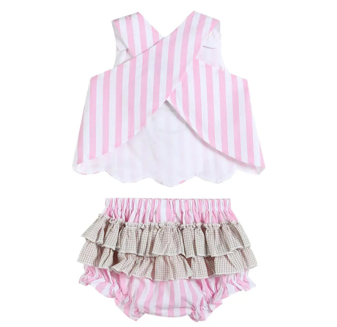 Cupcake Crossback Diaper Set #573