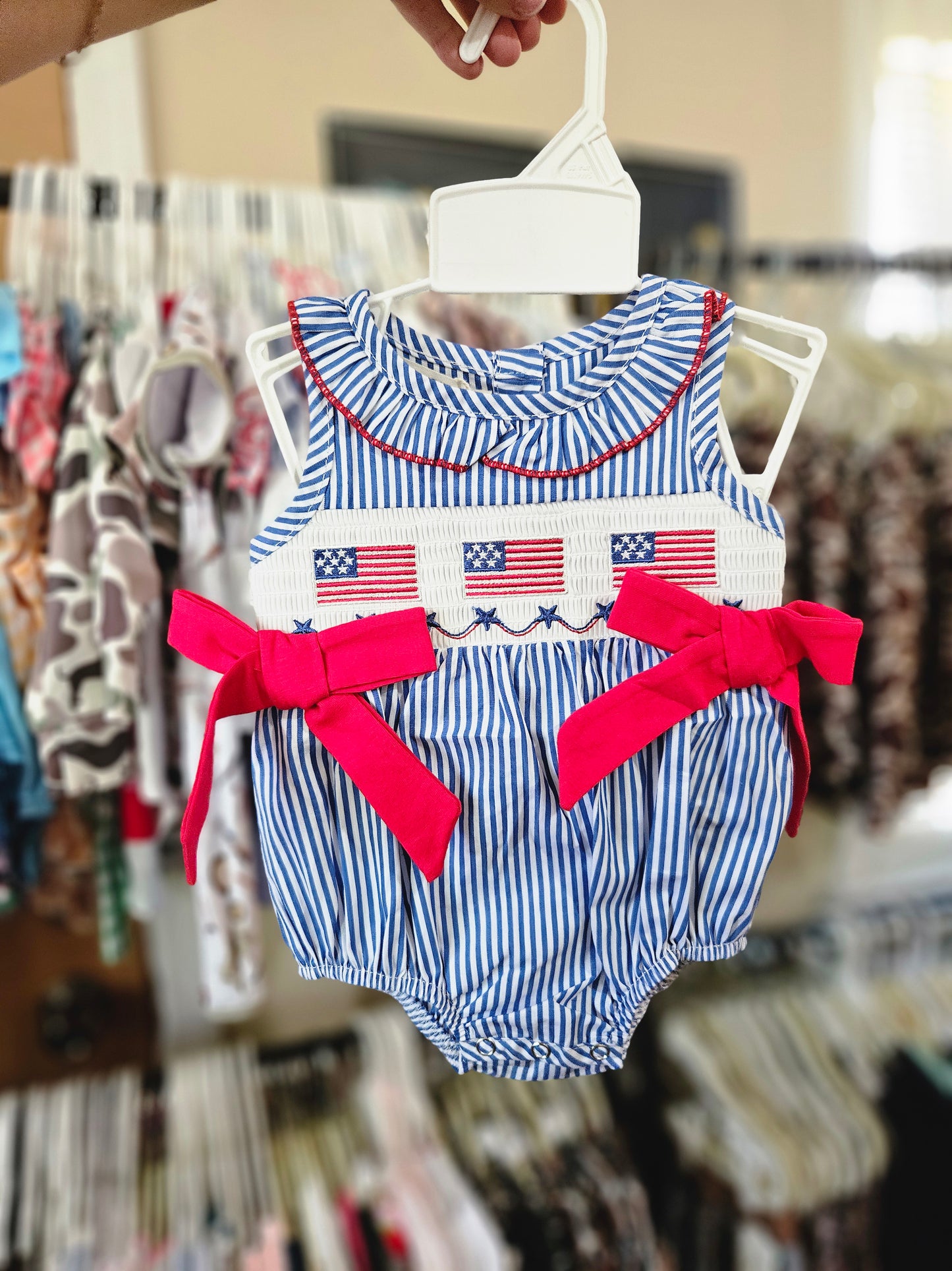Patriotic Flag Girls Summer Bubble #565