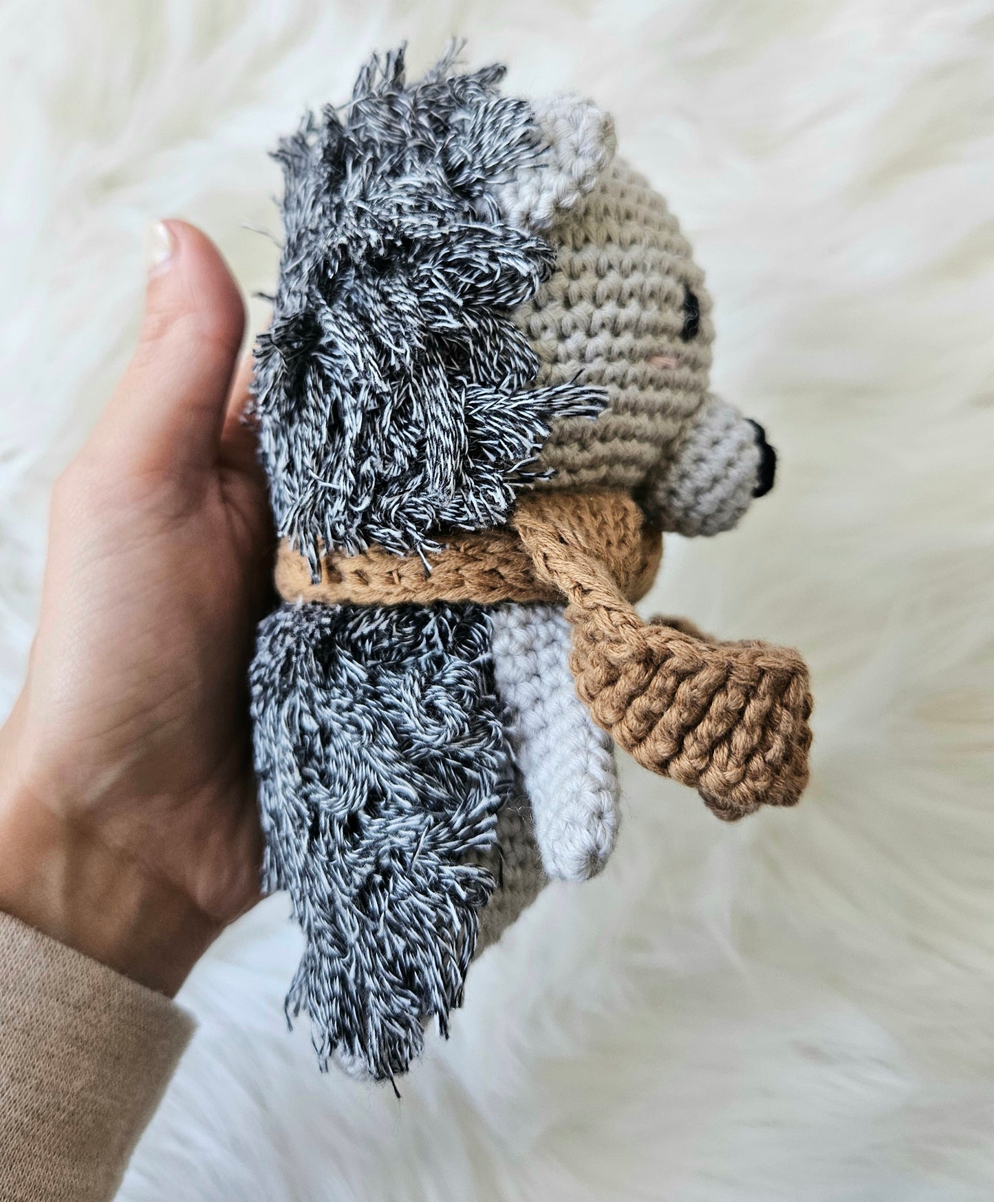 Cotton Crochet Hedgehog Doll