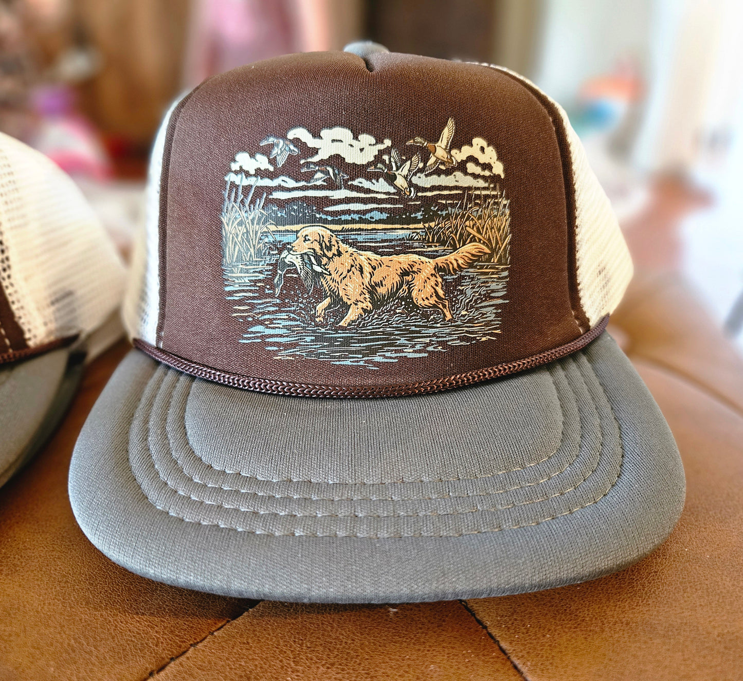 Lab Duck Hunting Brown Toddler/Small Child Hat