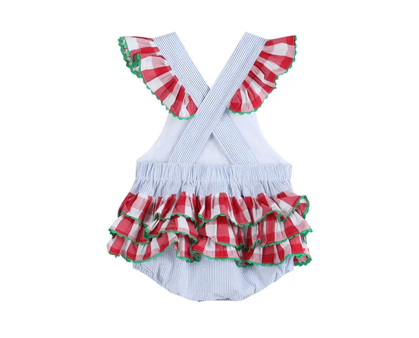 Watermelon Summer Crossback Ruffle Bubble #572