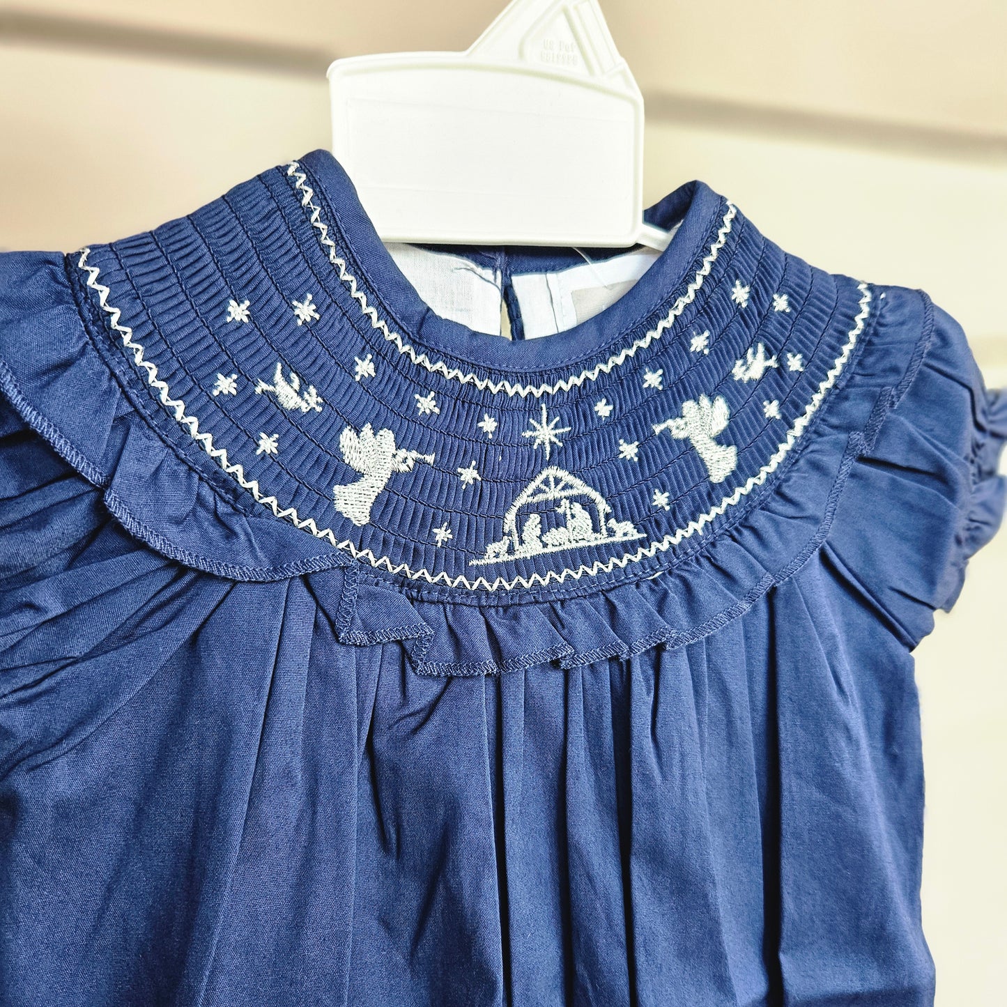 Navy Nativity Christmas Bubble