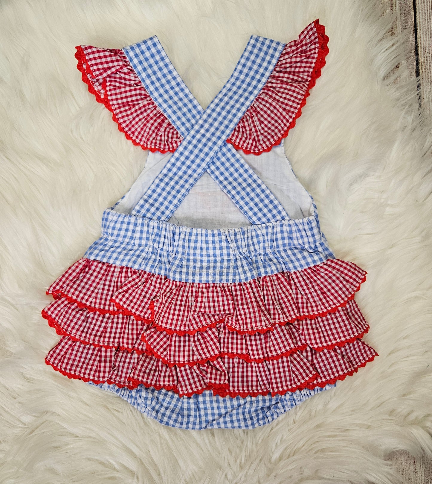 Crabby Days Cross Back Sunsuit Bubble