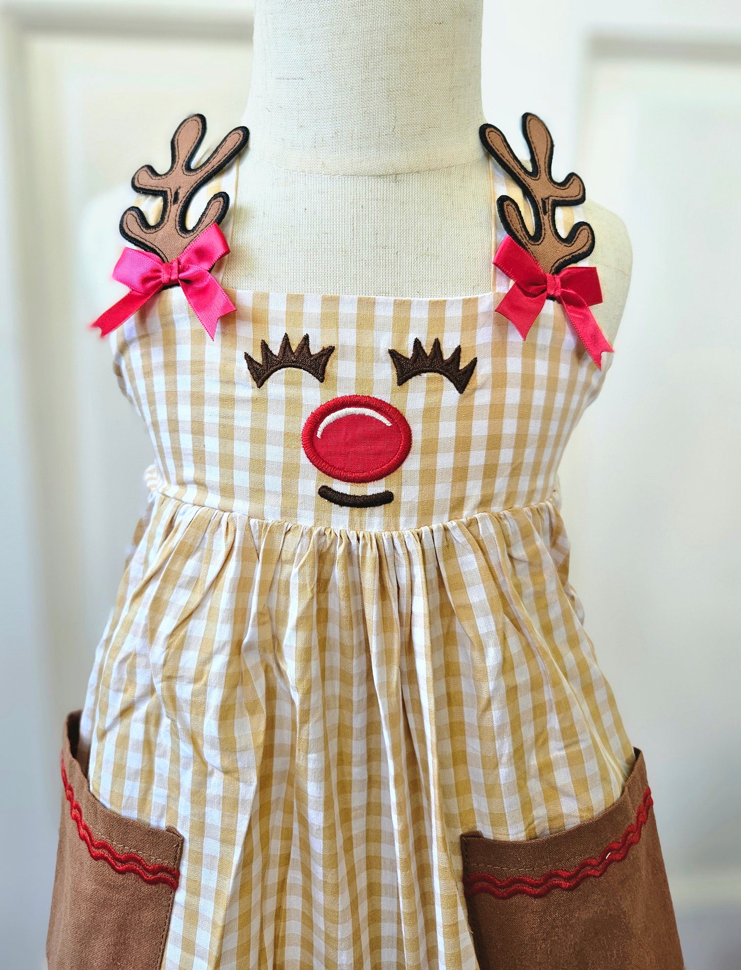 Lil Reindeer Girls Christmas Dress