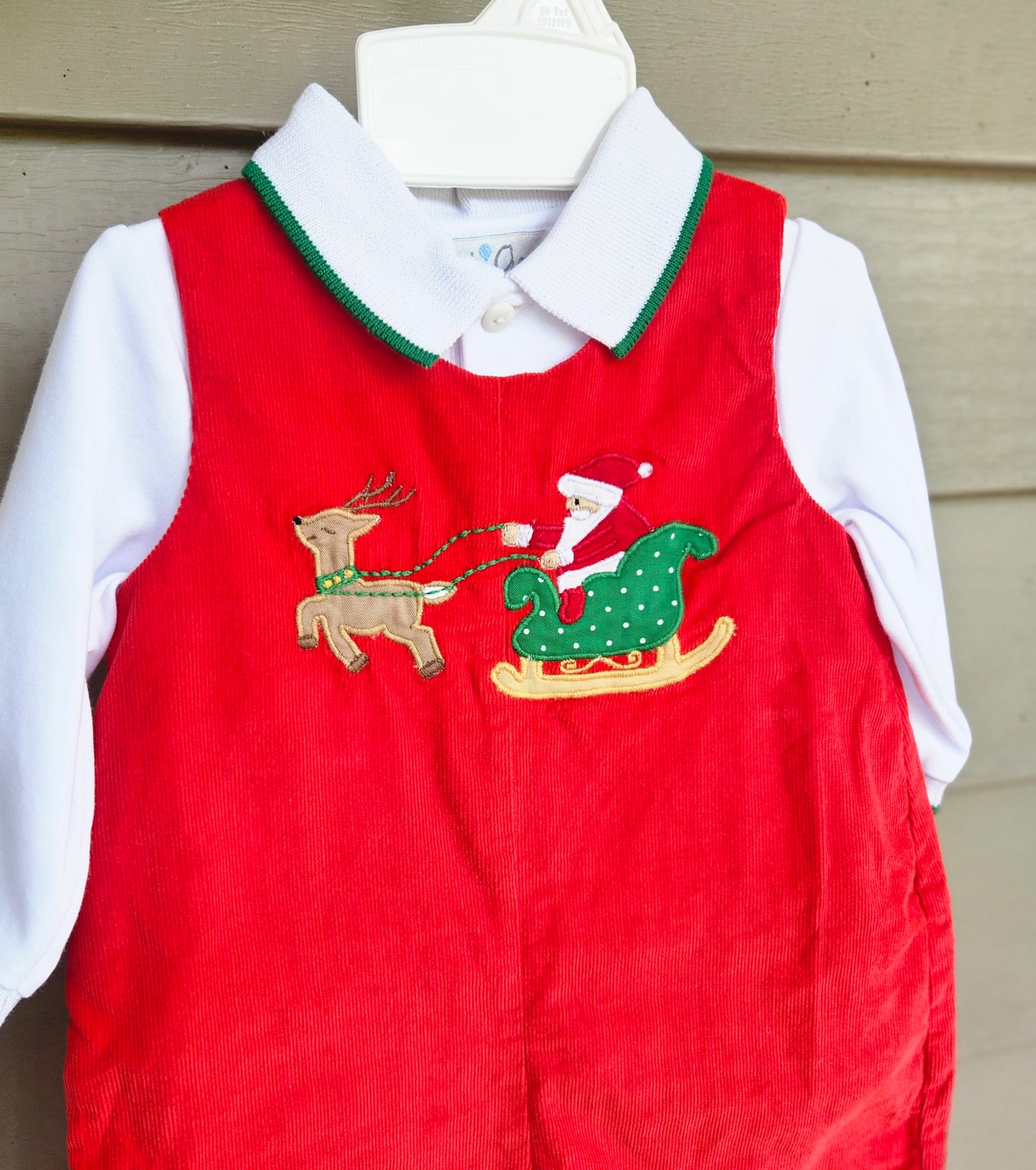 Santa's Sleigh and Reindeer Boys Jon Jon