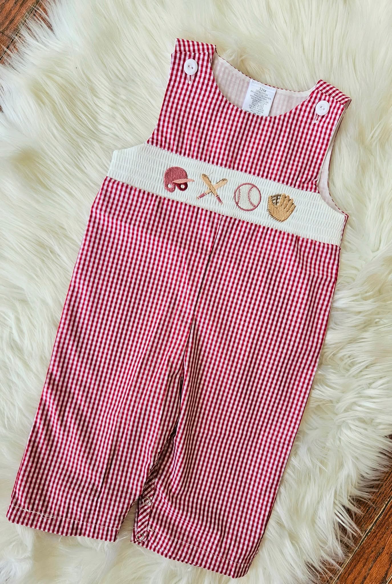 Boys Smocked Baseball Jonjon