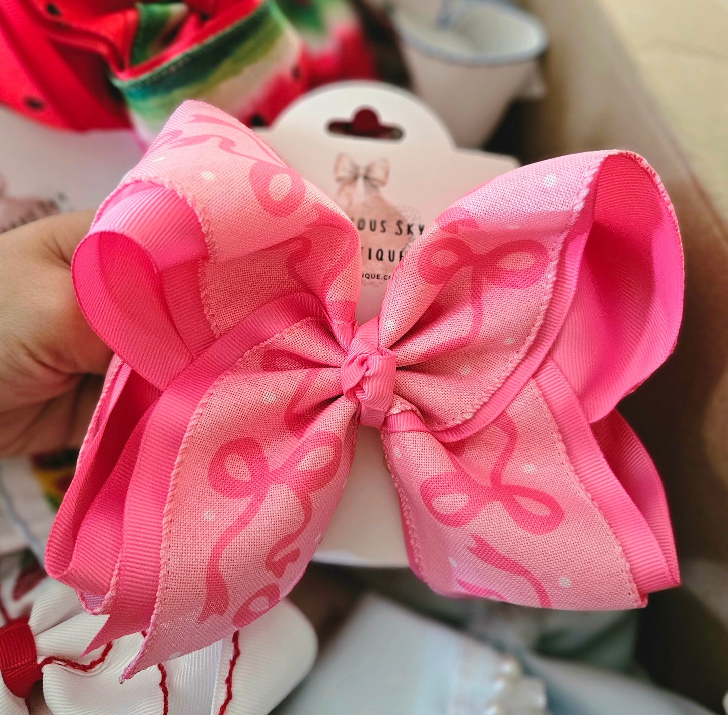 Ribbon Bow Large Clip Bow