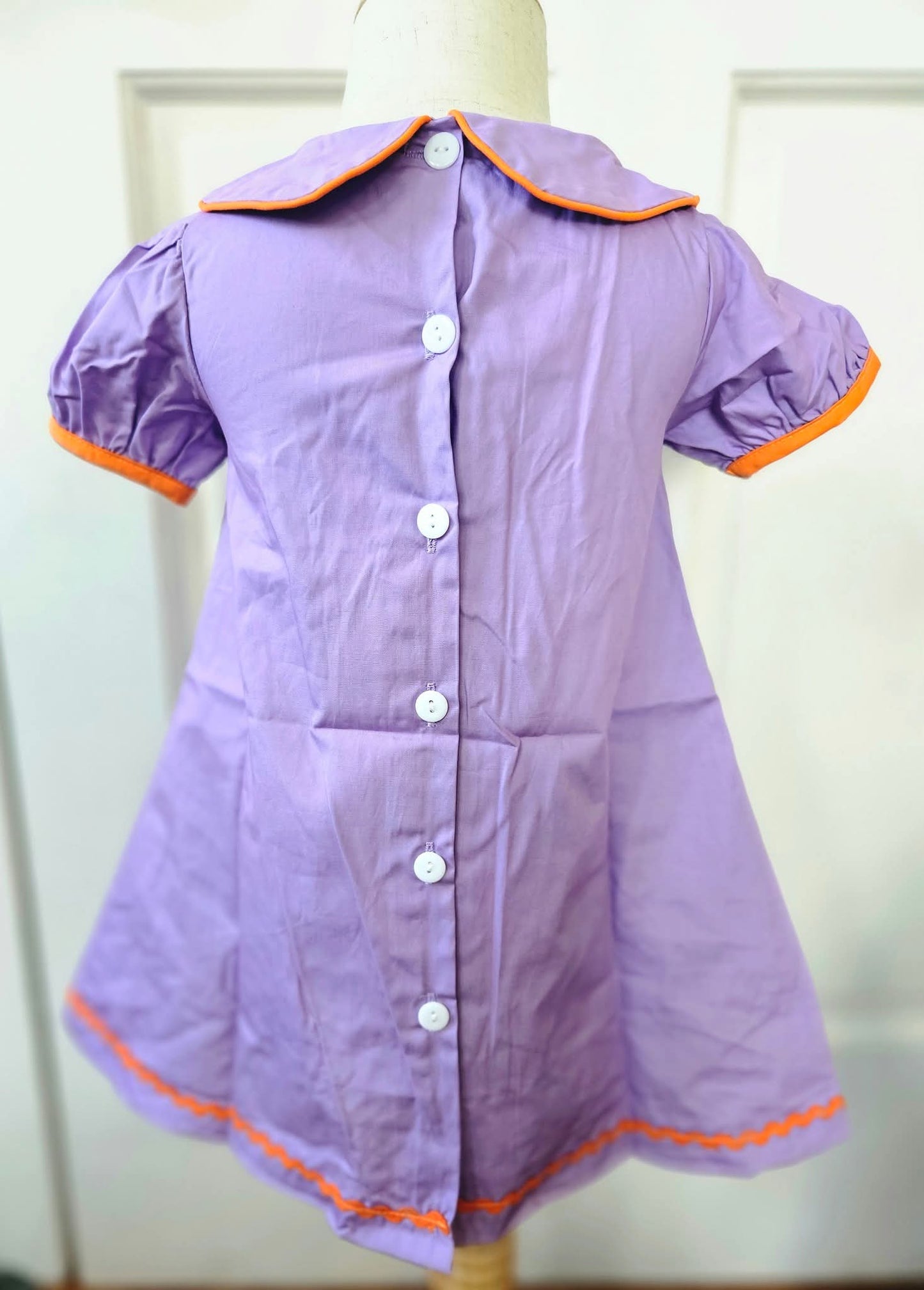 Purple Embroidered Halloween Dress #476
