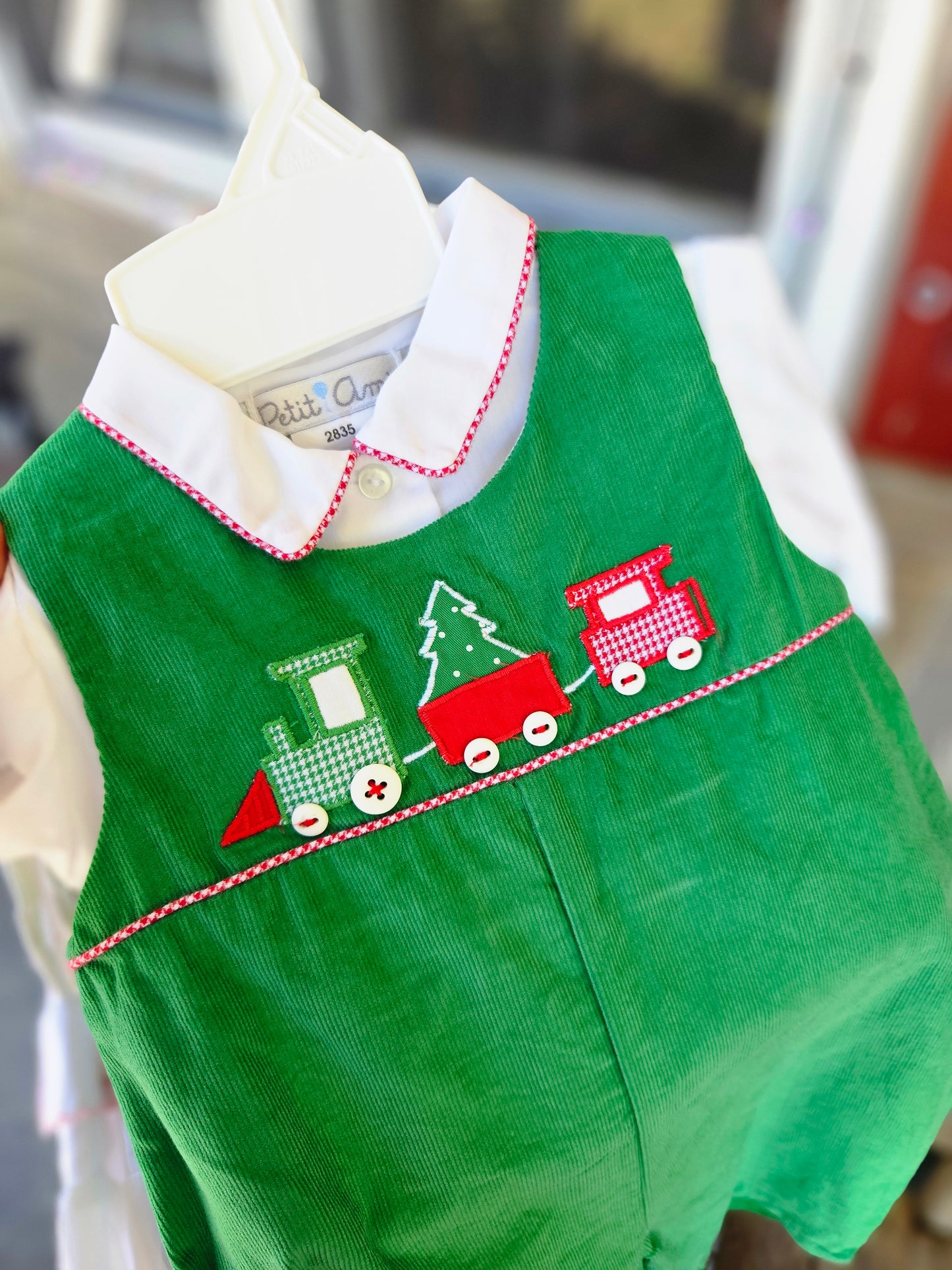 Boys Christmas Train Longall 2 pc Set