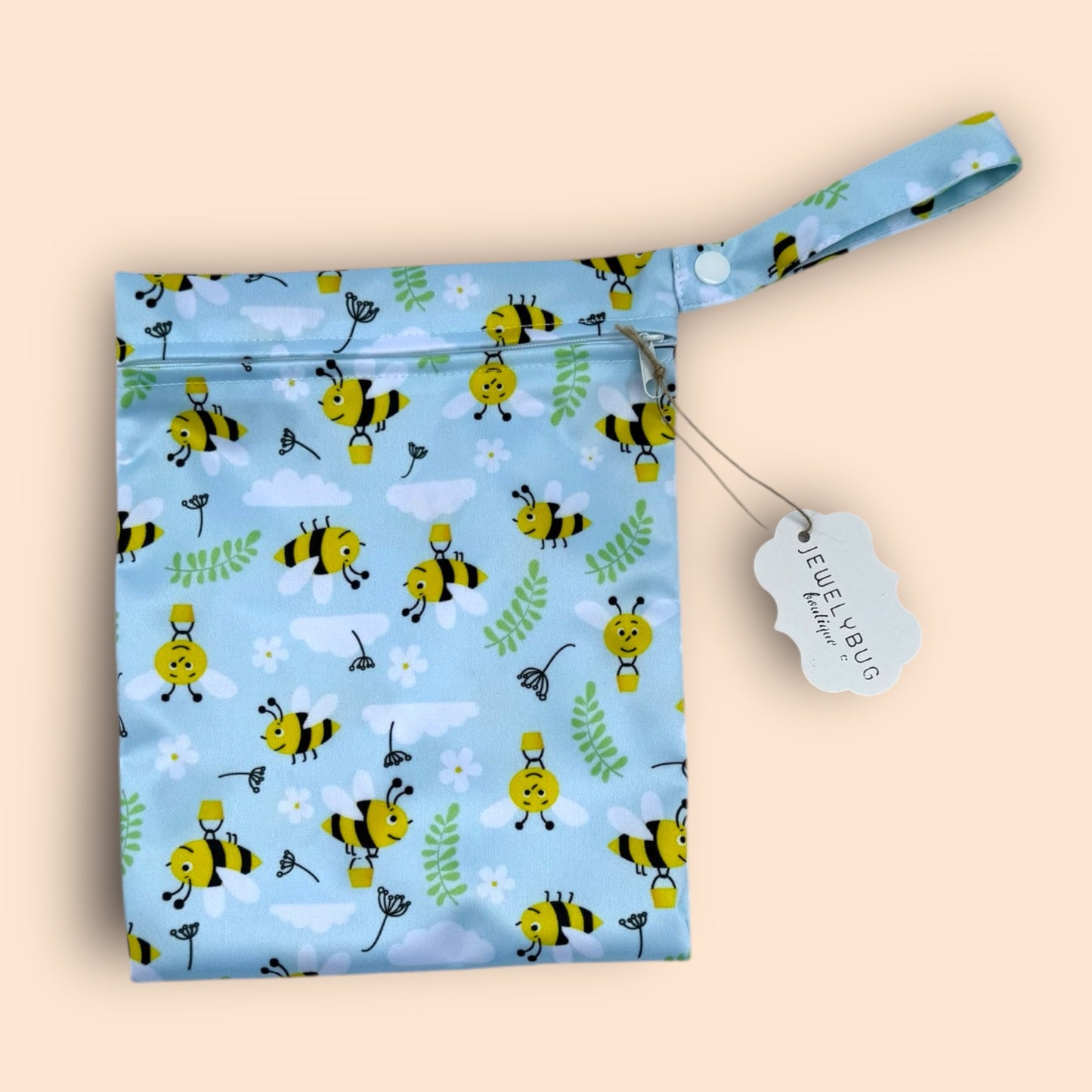 Bumble Bees in the Sky Wet Bag