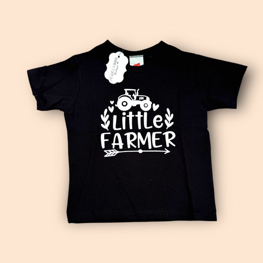 Black Little Farmer T-Shirt