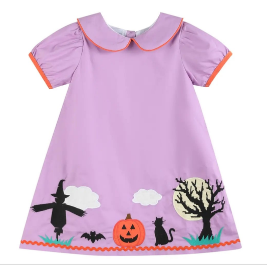 Lavender Embroidered Halloween Dress