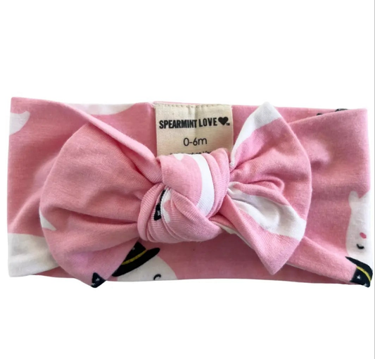 Pink and Spooky Knotted Headband
