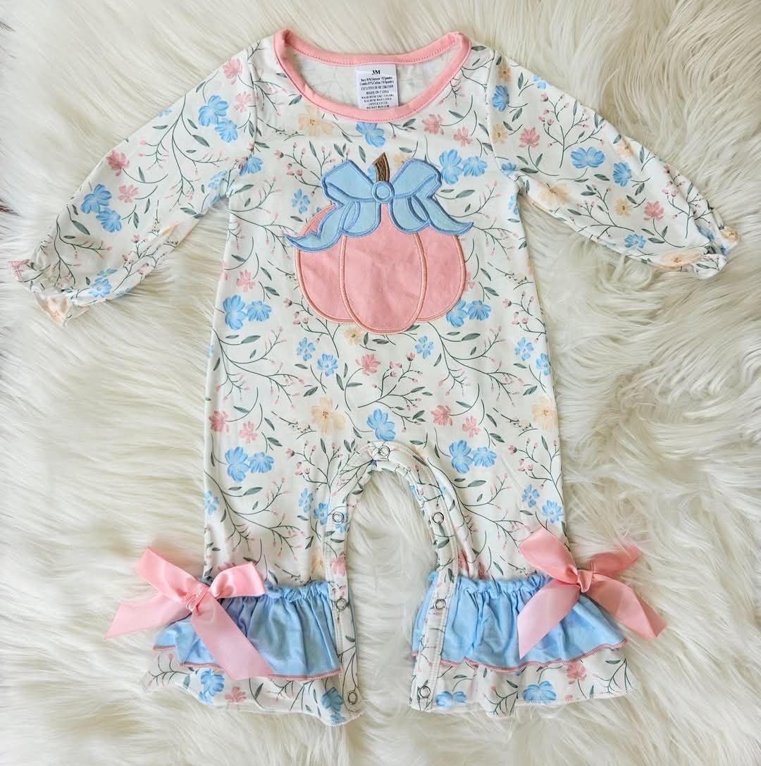 Floral Ruffle Pumpkin Jumper