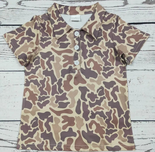 Light Camo Boys Dress Shirt #553