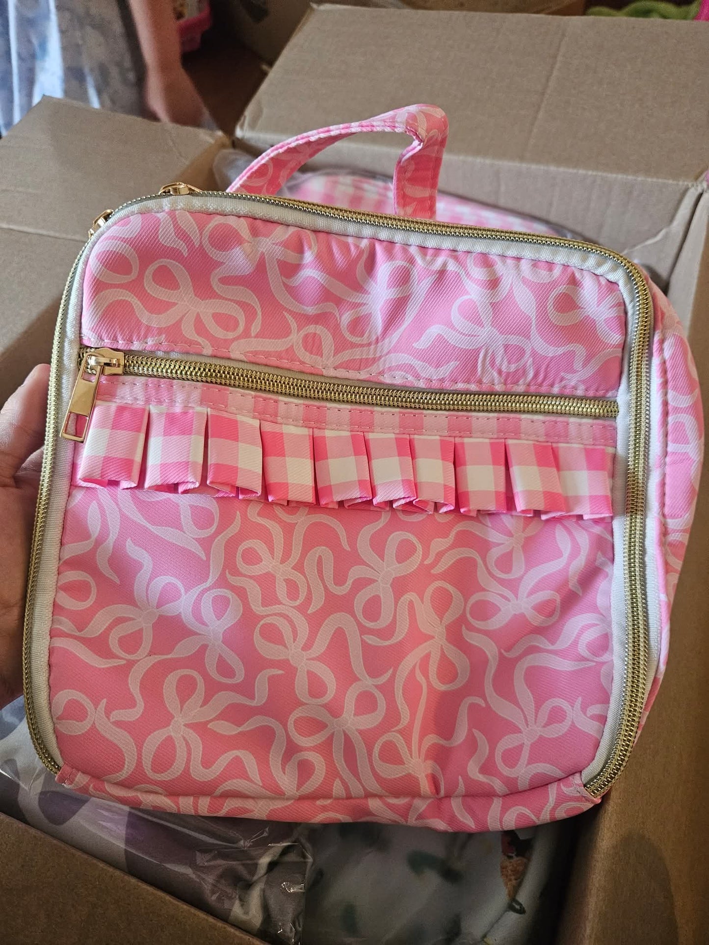 Bow/Plaid Lunchbox