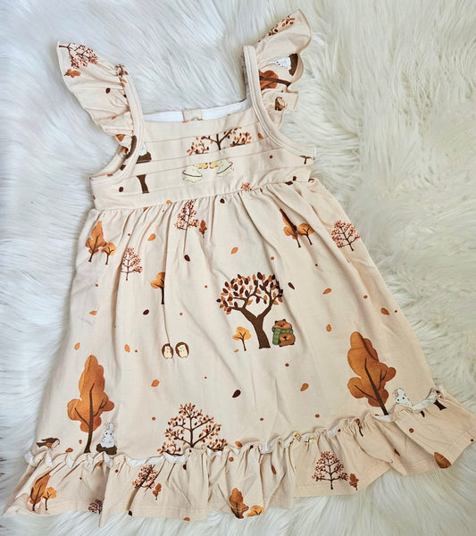 Fall Trees Girl Tank Dress