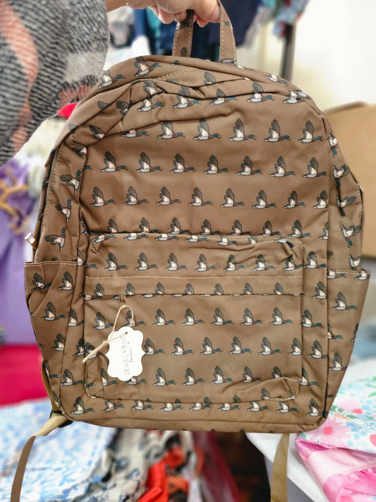 Brown Mallard Boys Backpack