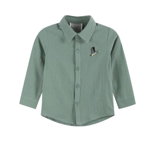 Boy Mallard Pocket Dress Shirt
