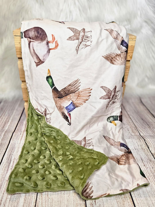 Boys Mallard Duck Baby Blanket