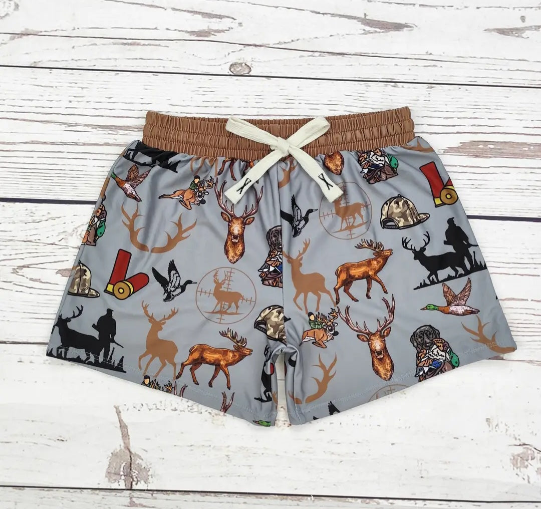 Boys Hunting Themed Swim Shorts #501