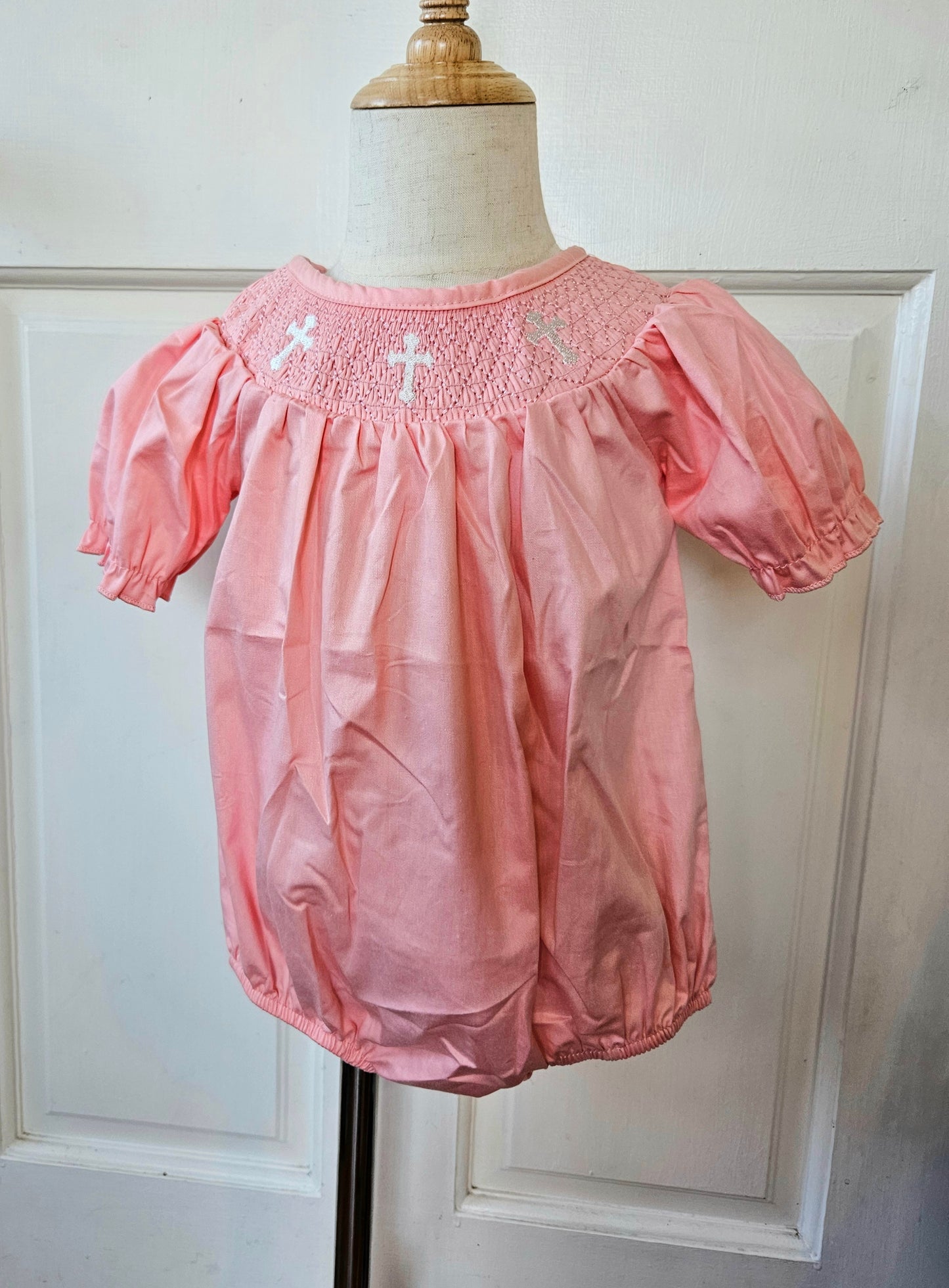 Blush Cross Girls Bubble