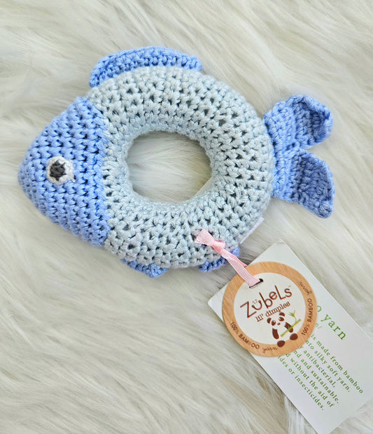 Crochet Fish Baby Rattle