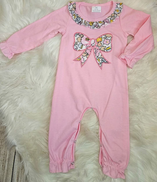 Floral Bow Girls Sleeper