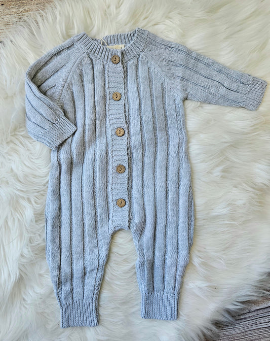 Baby Unisex Cotton Grey Sweater Jumper