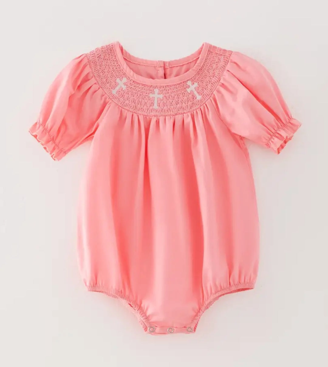 Blush Cross Girls Bubble