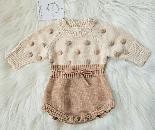 Girls Polka Dot Sweater Bubble #355