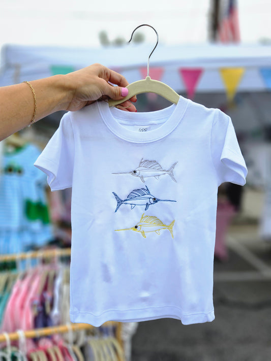 Marlin Boys Embroidered Tee