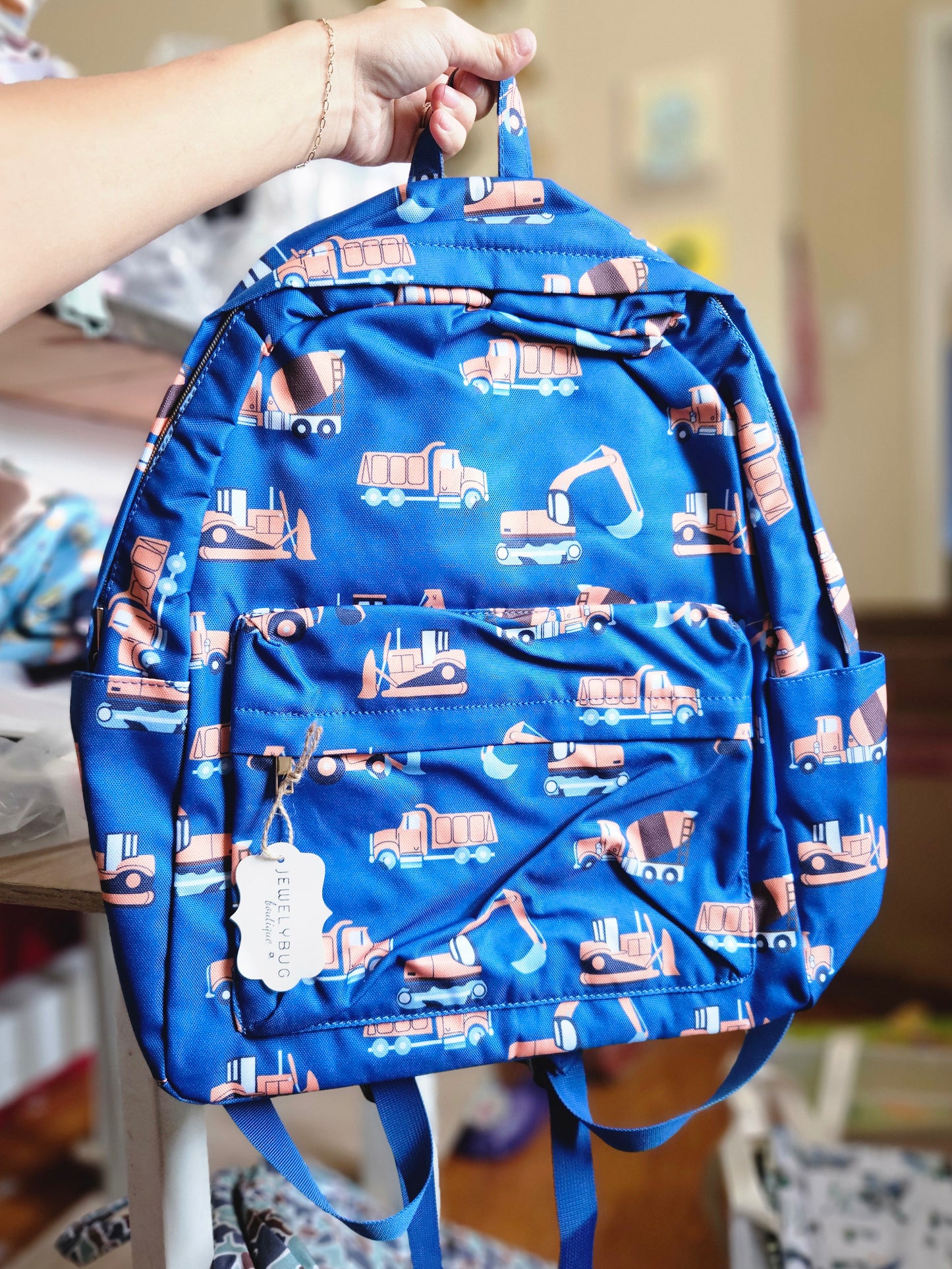 Construction Themed Boys Backpack