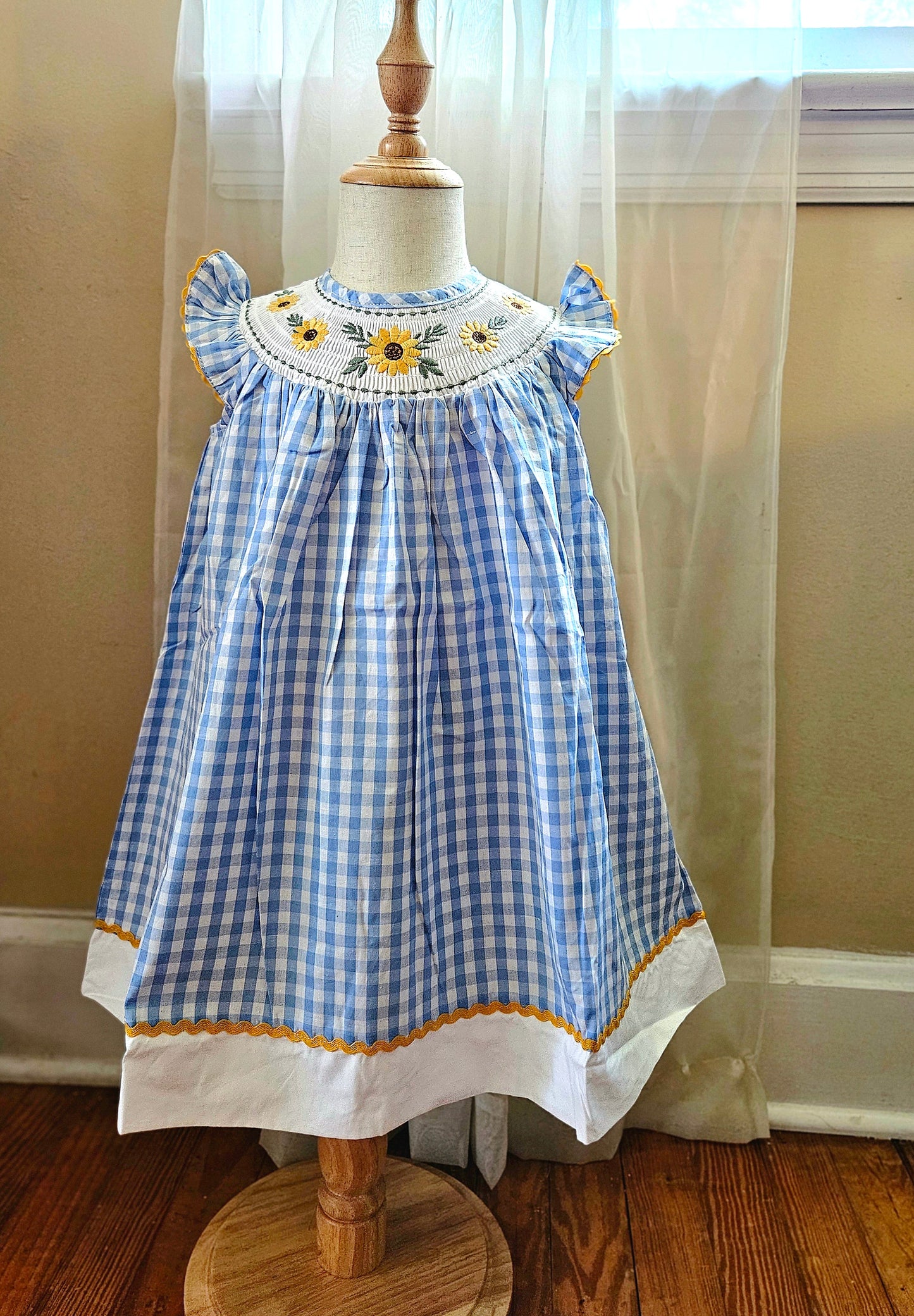 Sunflower Smocked Dress