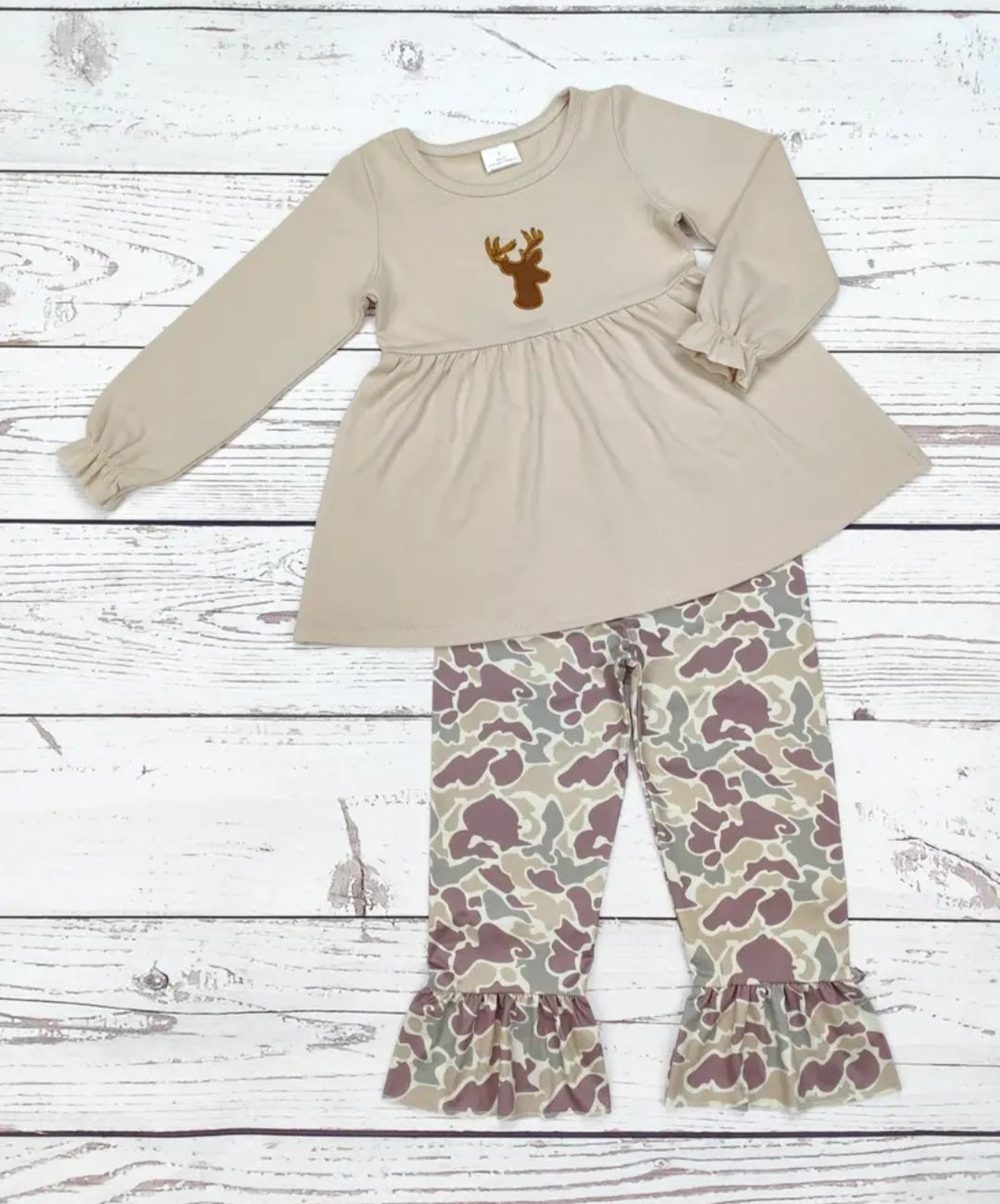 Girls Deer/Camo Pants Set #594
