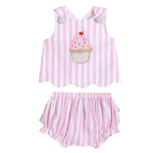 Cupcake Crossback Diaper Set #573