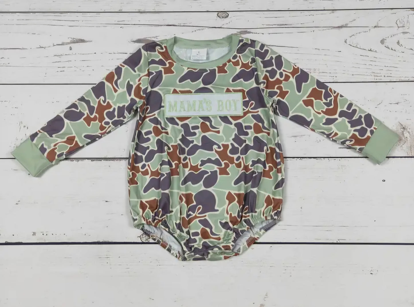Mama's Boy Long Sleeve Camo Bubble #581