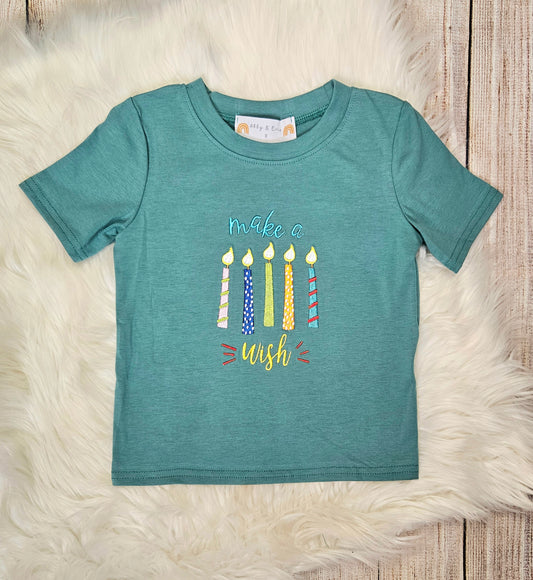 "Make a Wish" Boys Birthday Tee