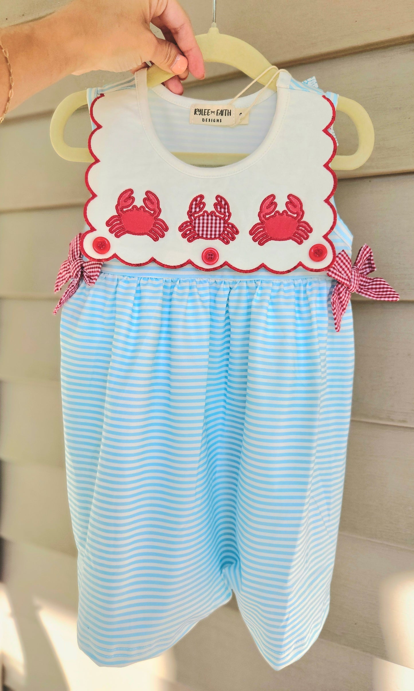 3 Red Crabs Beach Tank Dress #484