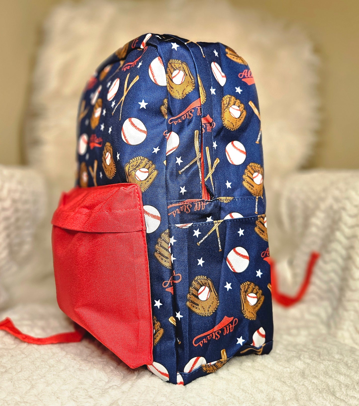 Baseball Navy/Red Backpack