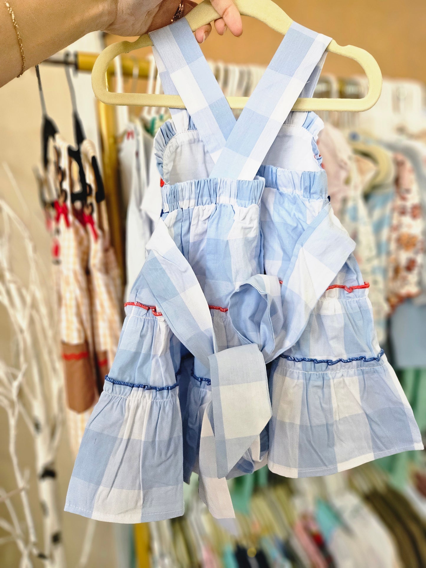 Girls Ruffle Patriotic Dress #463